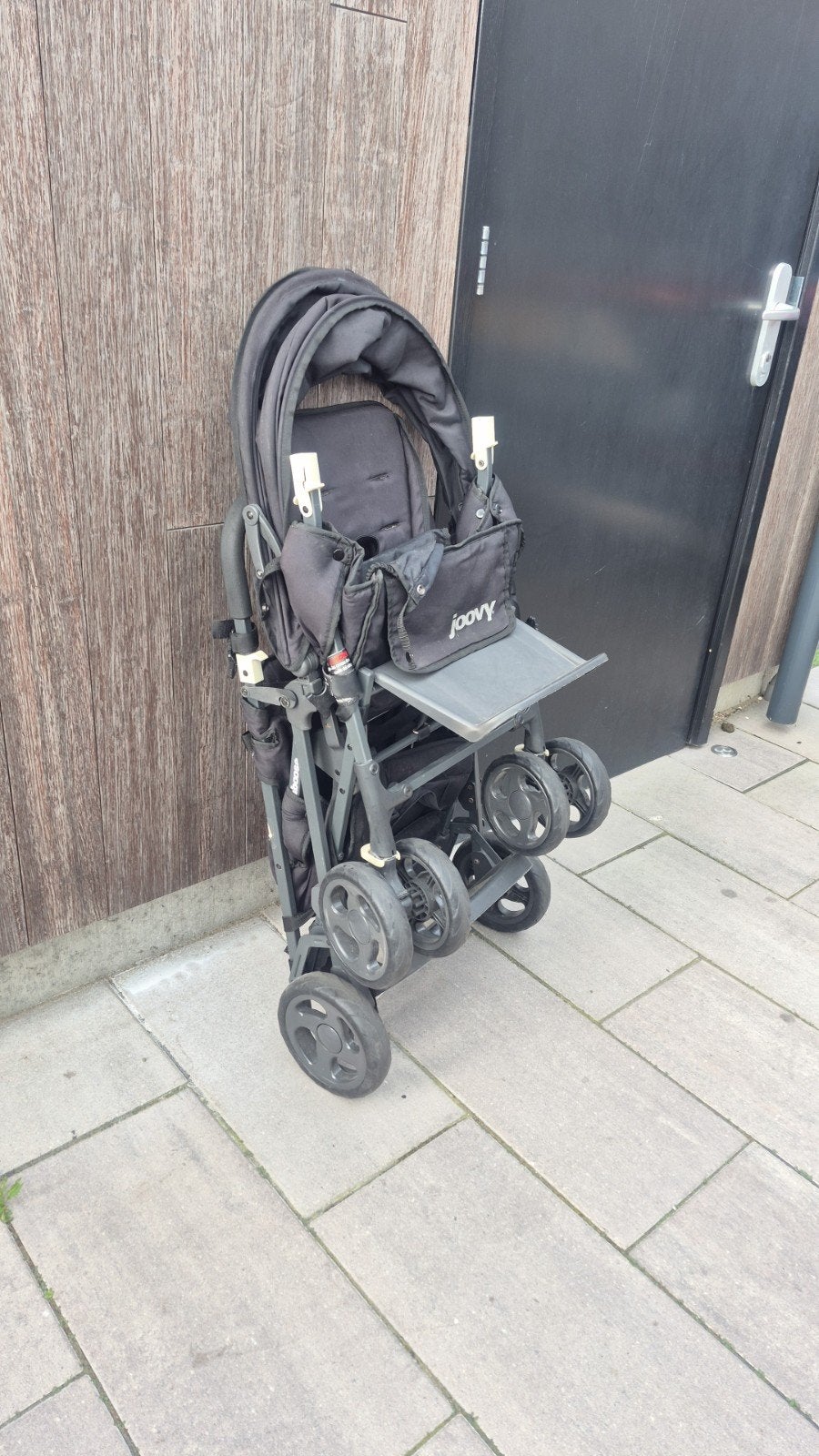 Compacte dubbele kinderwagen/buggy - Joovy, Ophalen, Gebruikt, Overige merken, Verstelbare rugleuning