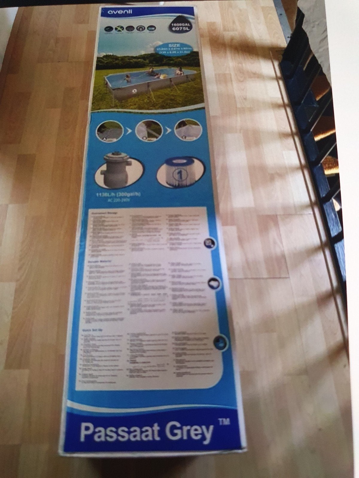 Zwembad en solar waterverwarmer, Ophalen, 200 tot 300 cm, 80 tot 120 cm, Zo goed als nieuw