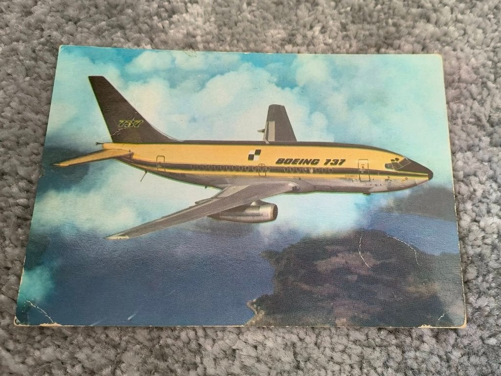 Kaart Boeing 737 (35), Ophalen of Verzenden, 1980 tot heden, Ongelopen, Voertuig