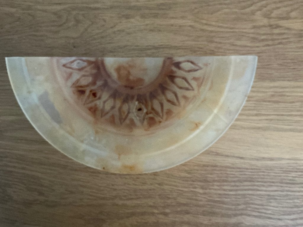 Wandlamp Halve Maan, Ophalen of Verzenden, Gebruikt, Glas