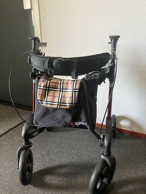 Topro Troja rollator ,Rood, M., Ophalen of Verzenden, Opvouwbaar, Gebruikt
