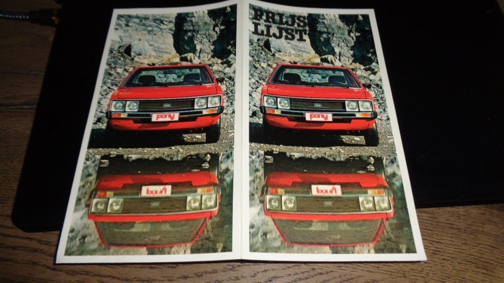 Prijslijst HYUNDAI PONY  ,  1-1981, Verzenden, Nieuw, Overige merken
