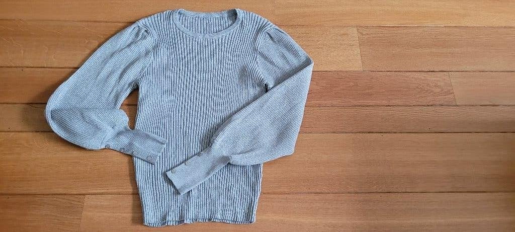 NUKUS grijze trui truitje met glitterdraad maat L nieuw, Kleding | Dames, Maat 42/44 (L), Nieuw, Ophalen of Verzenden, NUKUS