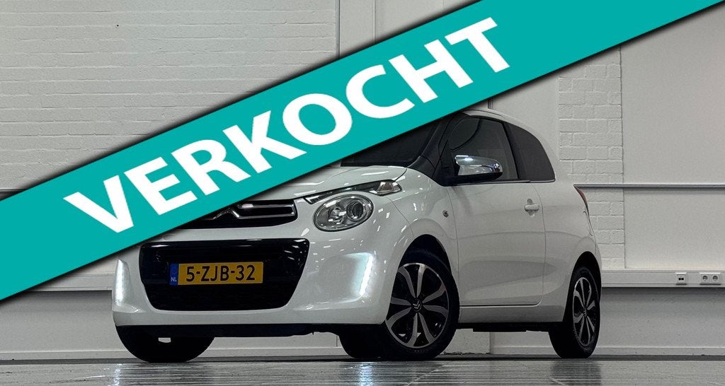 Citroen C1 1.2 PureTech Shine Camera Climate control LM velg, Voorwielaandrijving, Euro 5, Stof, Gebruikt