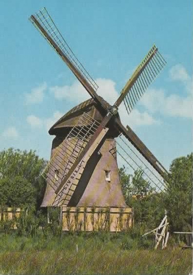Bergen Molen Poldermolen, Verzamelen, Ansichtkaarten | Nederland, Verzenden, 1960 tot 1980, Ongelopen, Noord-Holland