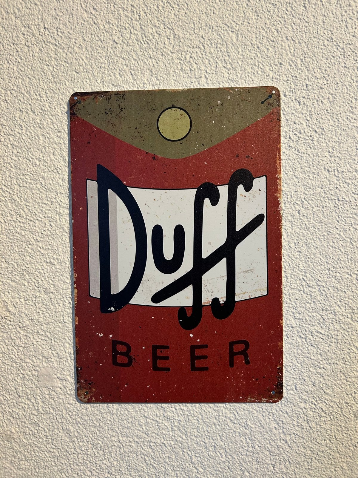 Duff Beer metalen bord - The Simpsons - 20x30 cm, Ophalen of Verzenden