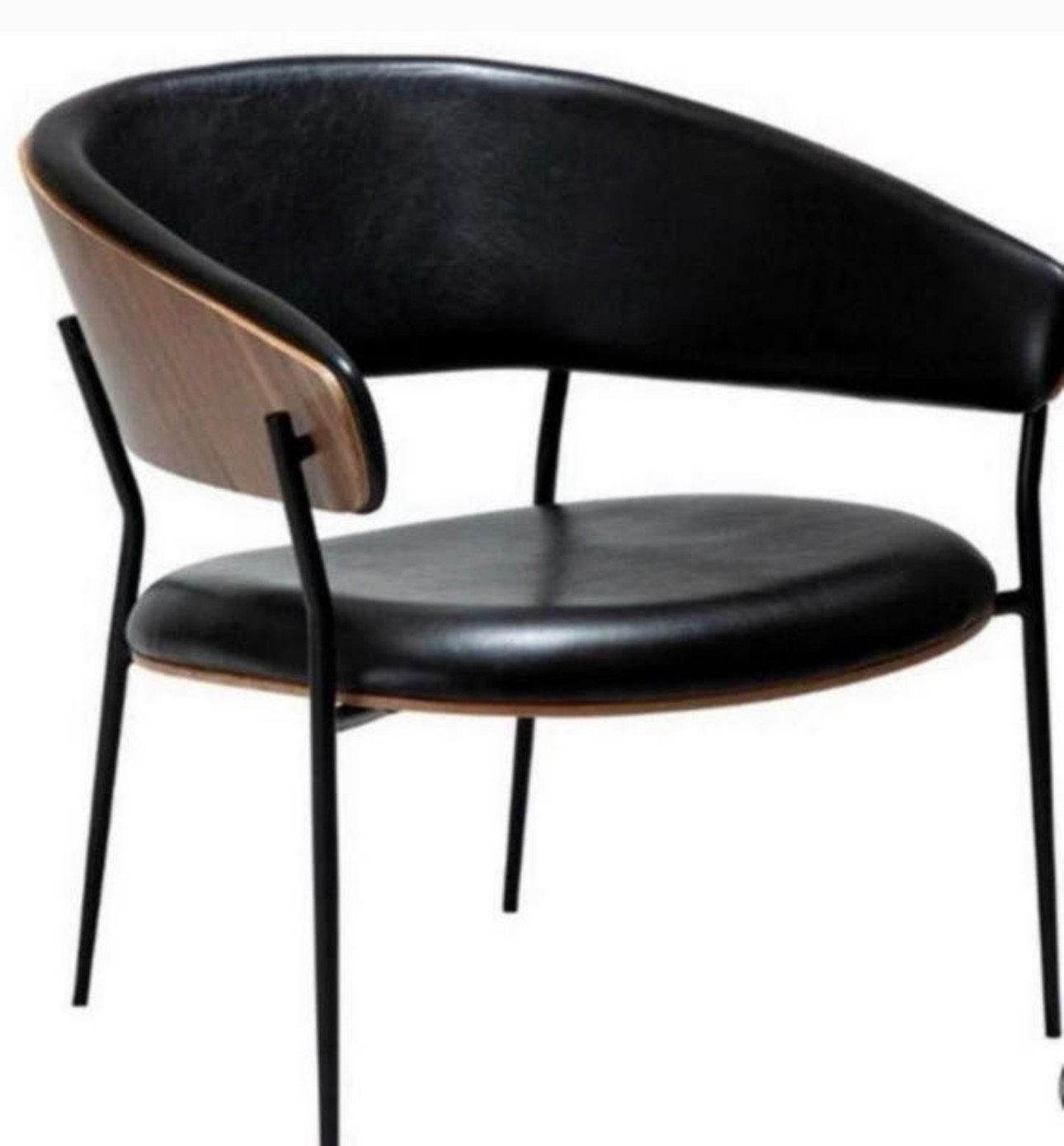 Dan form chair stoel leer fauteuil crib lounge chair leder, Ophalen of Verzenden, Zo goed als nieuw, Leer, Eén