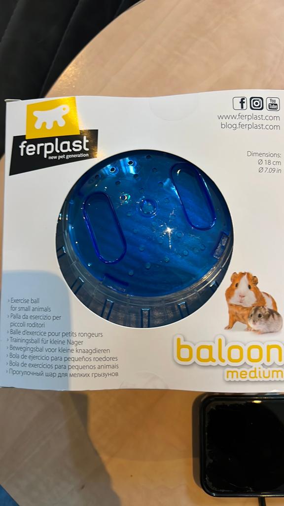 Nieuwe hamsterbal 18cm, Dieren en Toebehoren, Ophalen of Verzenden, Nieuw