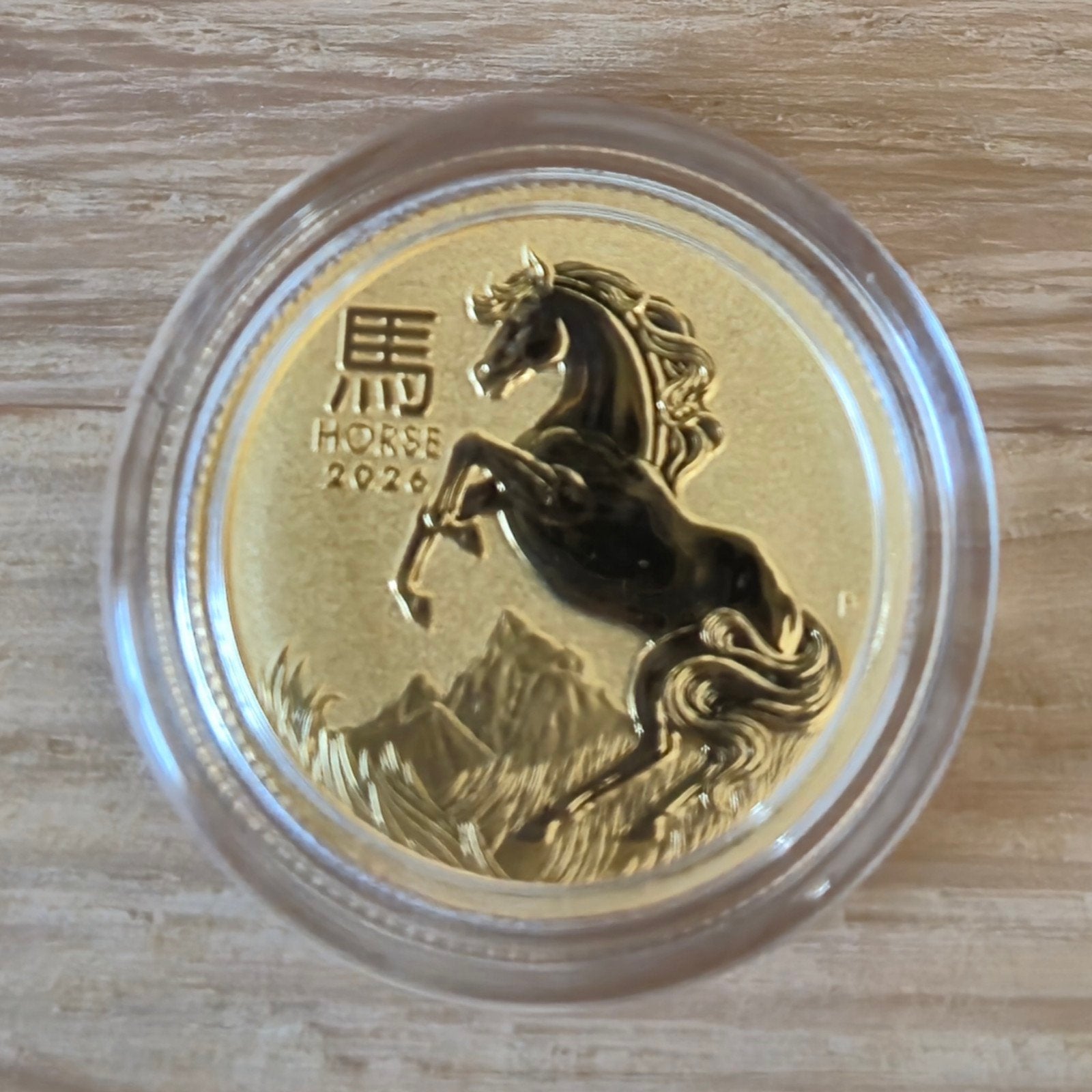 1/10 oz goud Perth Mint Lunar Horse 2026, Ophalen of Verzenden, Goud