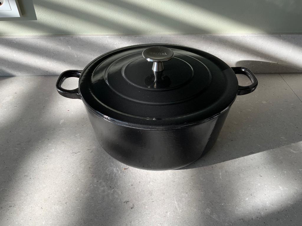 Royal Kempen en begeer gietijzeren braadpan, Gietijzer, Nieuw, Ophalen of Verzenden, Keramische plaat
