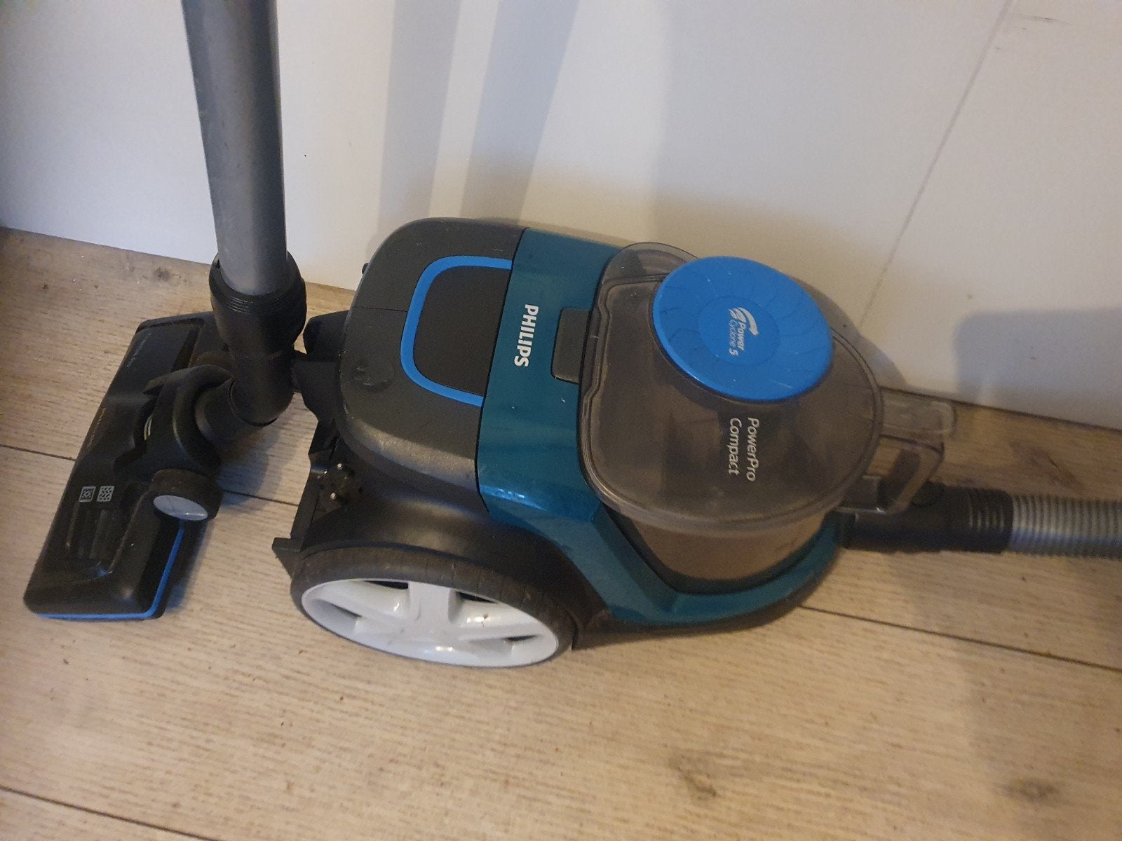 Philips PowerPro Compact zakloze stofzuiger -Goed onderhoude, Gebruikt, Philips, Ophalen of Verzenden, Reservoir