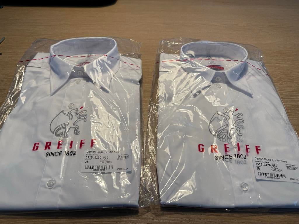 Nieuwe Greiff Dames Blouse Wit Maat 38 (12R/40R), Ophalen of Verzenden, Nieuw, Maat 38/40 (M), Wit