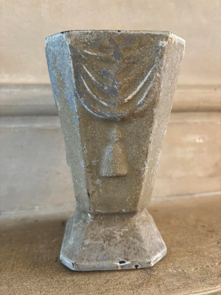 Gietijzeren Franse vaas carlotte antiek en brocante, Ophalen of Verzenden