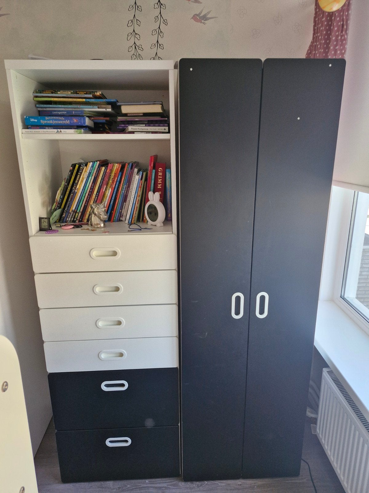 IKEA Småstad boekenkast met lades en kledingkast, Gebruikt, 50 tot 100 cm, 150 tot 200 cm, Modern, Kinderkamer