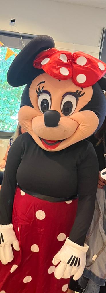 MINNIE MOUSE MASCOTTE VERHUUR, Ophalen of Verzenden, Zo goed als nieuw, Verjaardag