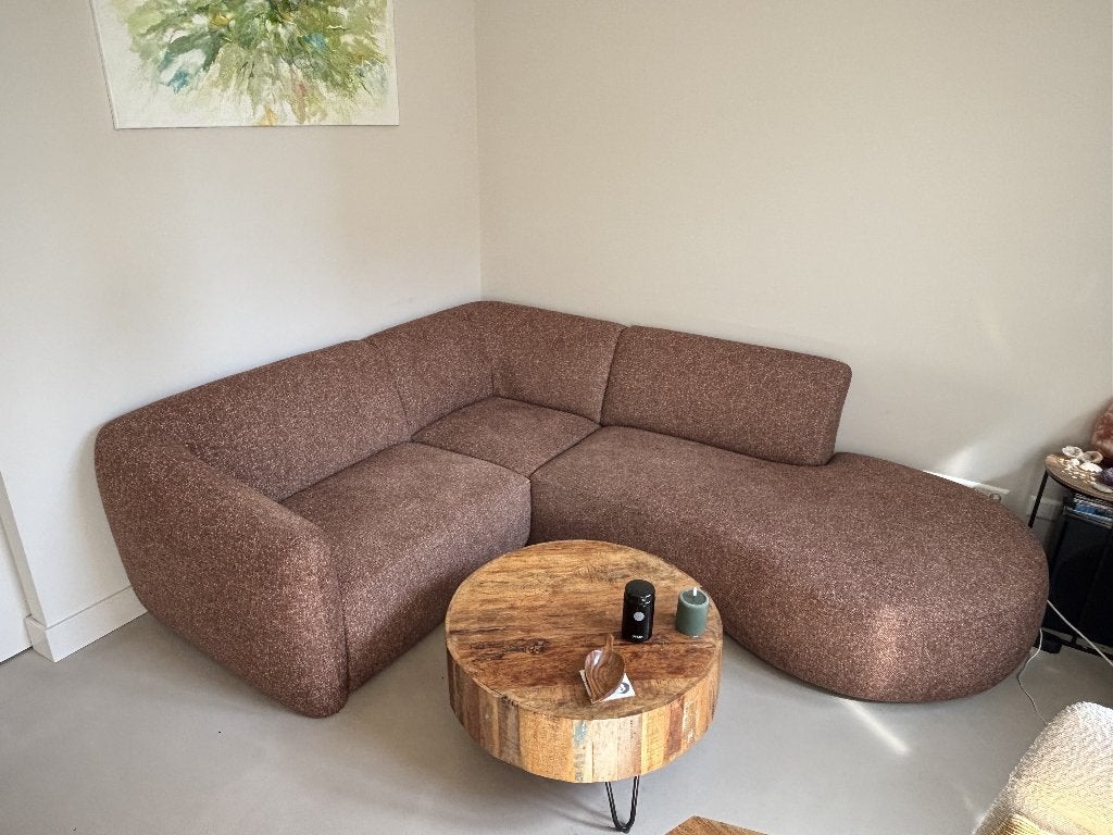 Prachtige hoekbank | 1,5 jaar oud | nieuwwaarde €1200,-, Ophalen, 150 tot 200 cm, Hoekbank, Driepersoons