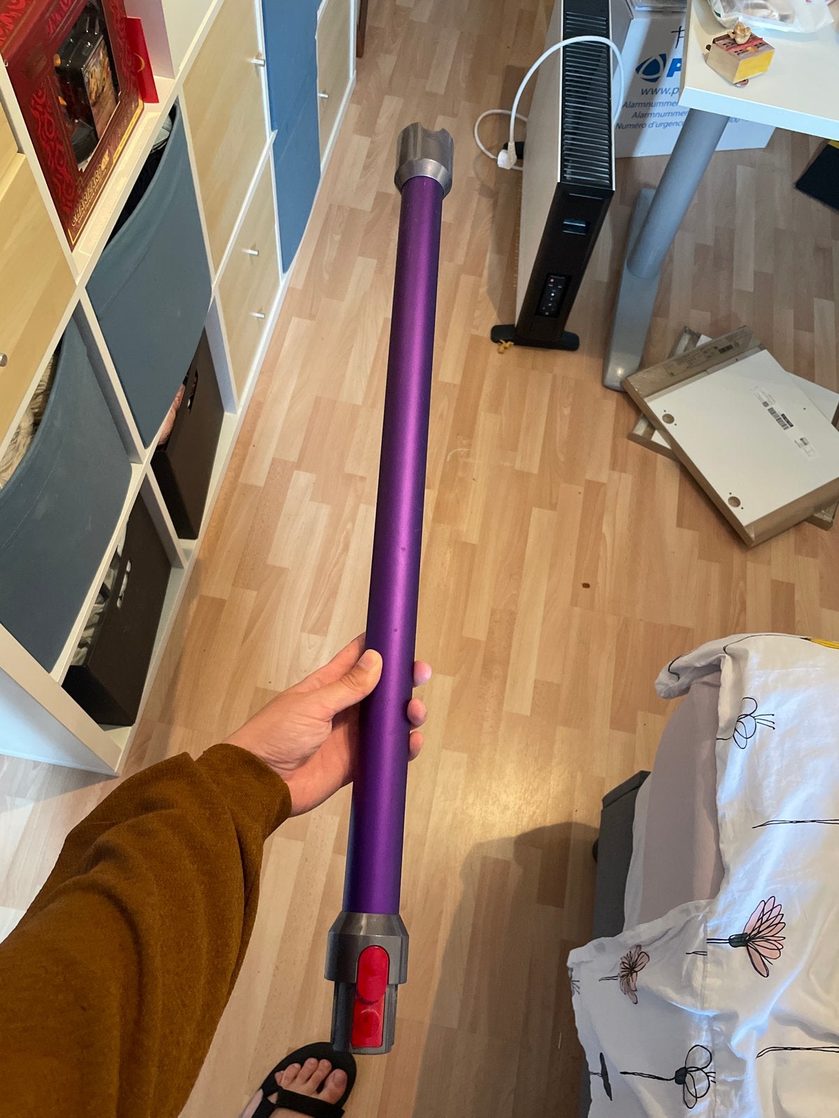 Dyson stofzuiger steel - Paars, Ophalen of Verzenden, Gebruikt, Steelstofzuiger, Dyson