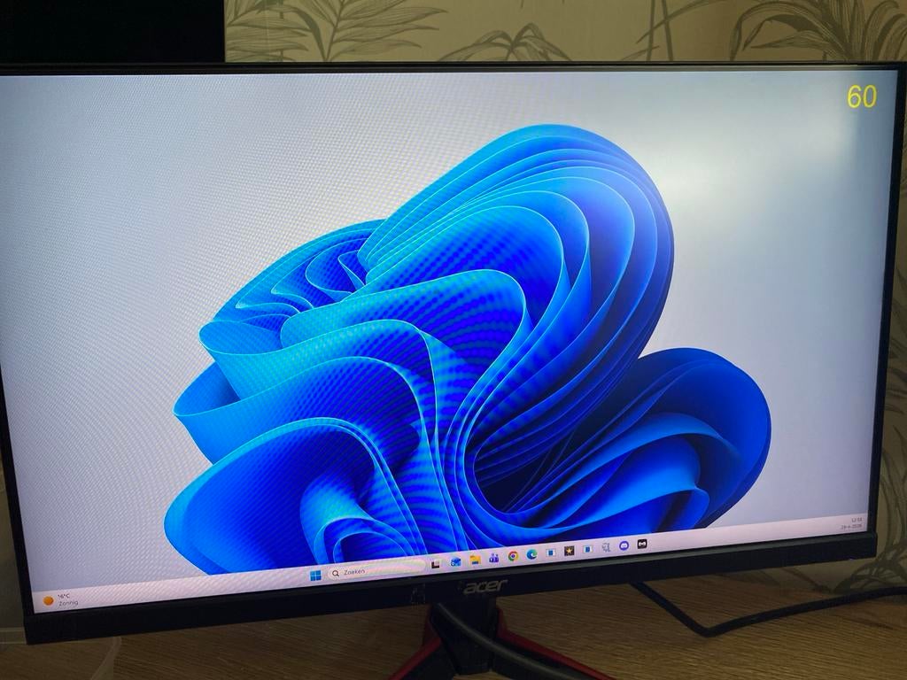 Acer 22 inch monitor - Perfect voor thuiswerken of gaming, Ophalen of Verzenden, Zo goed als nieuw, Full HD, 60 Hz of minder