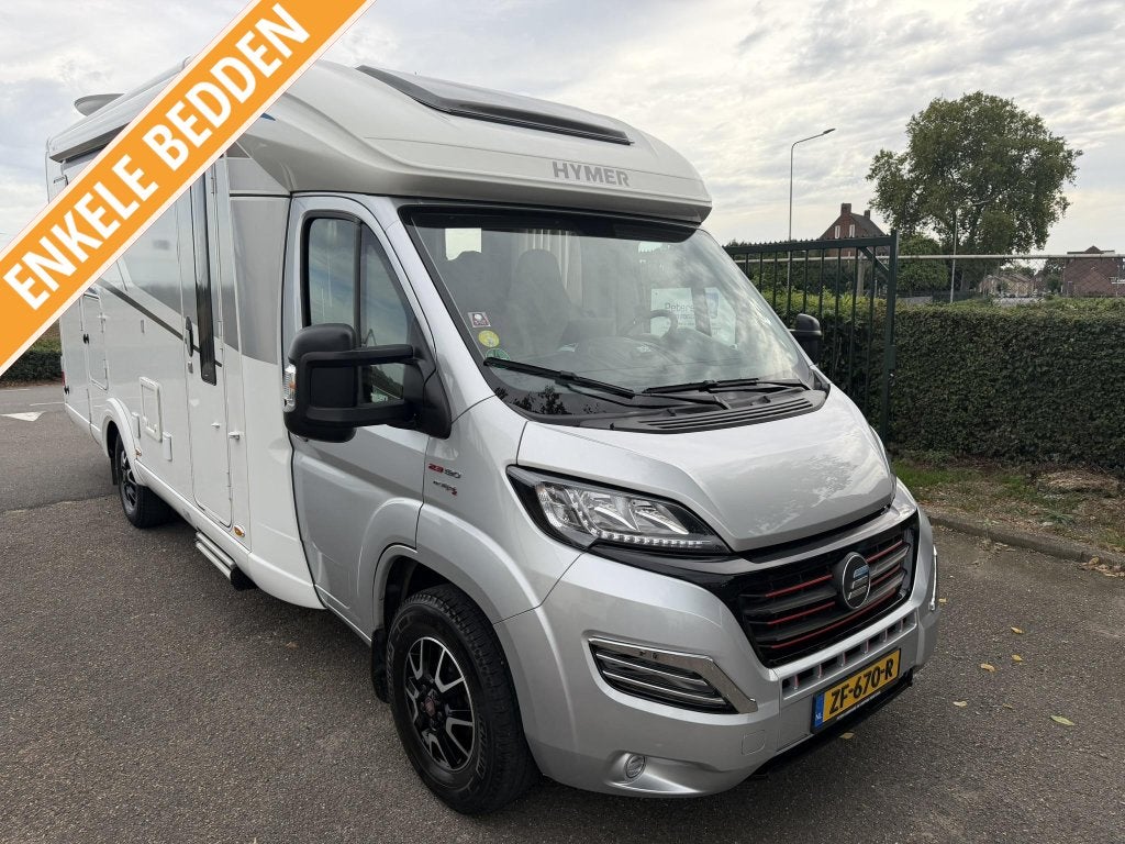 Hymer T 568 SL - Enkele bedden - Alko chassis - Garage, Elektrische ramen, ABS, Fiat, Tot en met 2