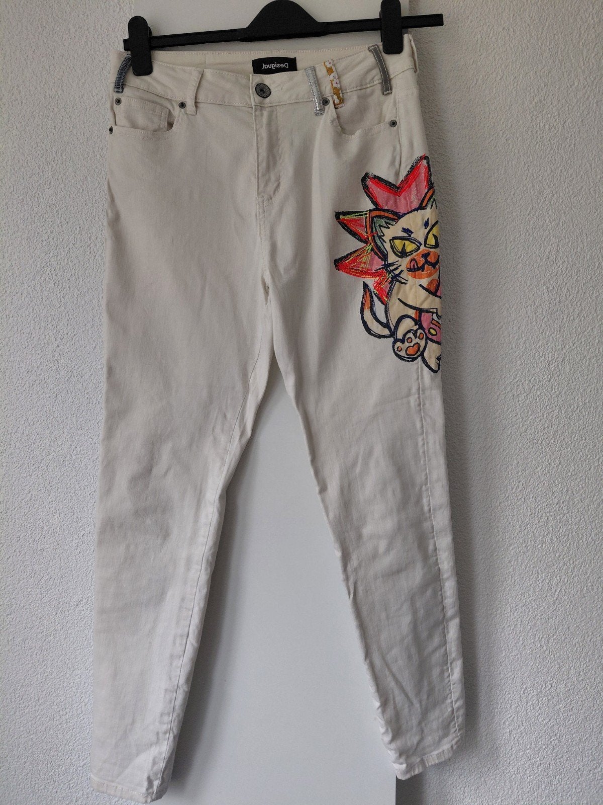 DESIGUAL denim tijger m/l, Maat 38/40 (M), Beige, Ophalen of Verzenden, Zo goed als nieuw