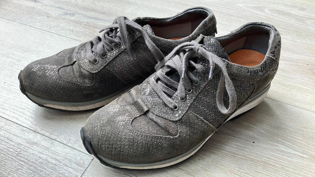 Xsensible stretchwalker schoenen mt 39 subtiel glinstertje, Ophalen, Bruin, Sneakers of Gympen, Gedragen