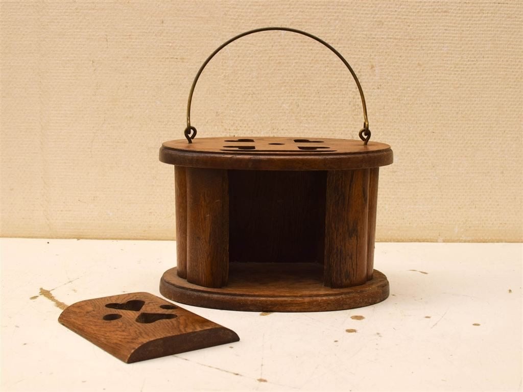 Houten voetenstoof 52070, Huis en Inrichting, Minder dan 50 cm, Gebruikt, 125 cm of meer, Ophalen of Verzenden