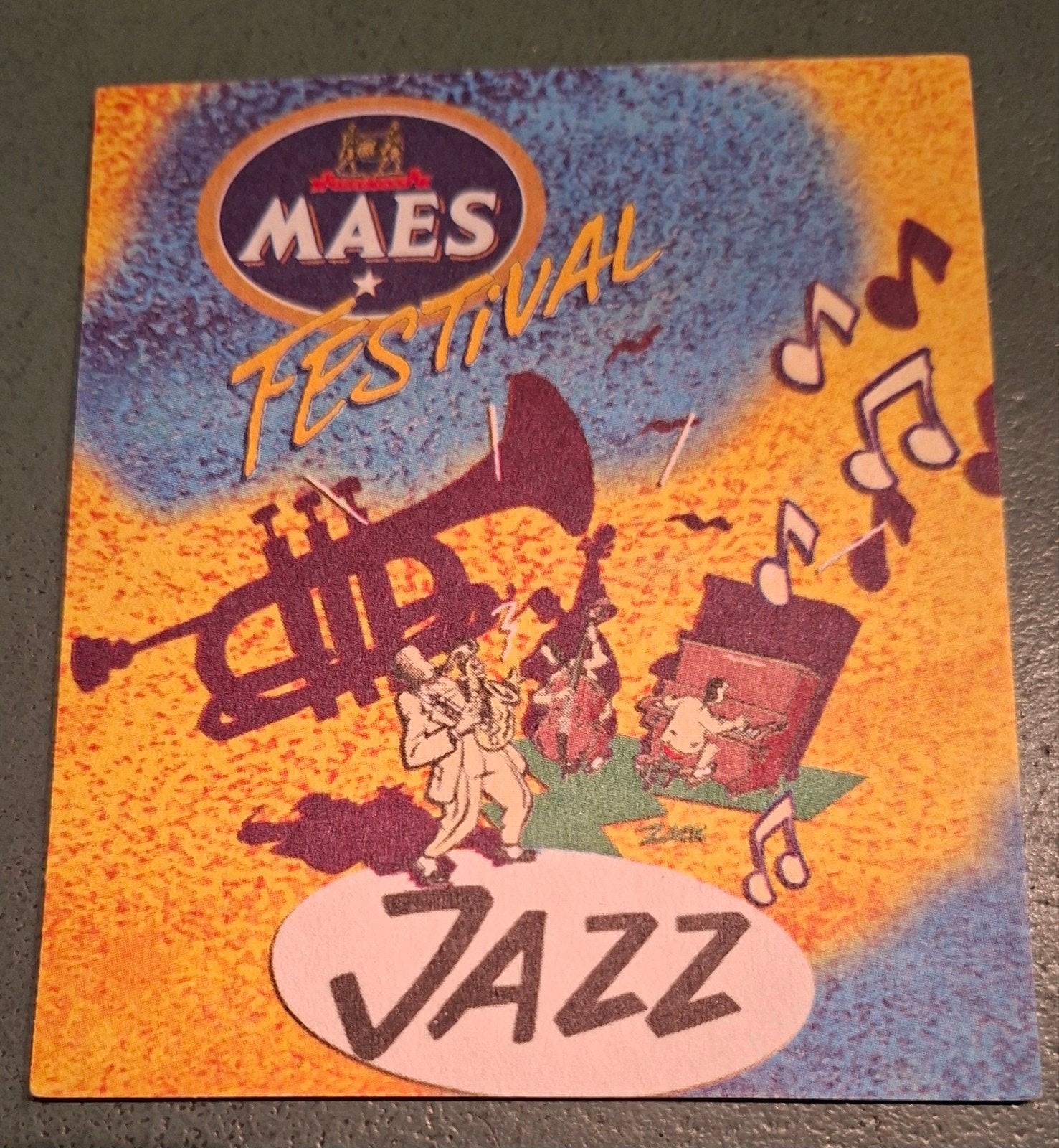 Bierviltje;Maes Festival-Jazz, Verzamelen, Ophalen of Verzenden, Zo goed als nieuw, Viltje(s), Overige merken