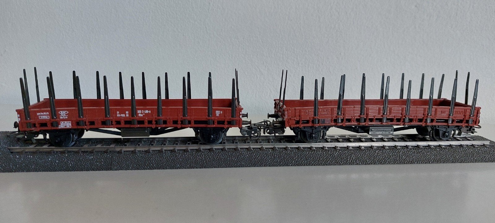2 Märklin Rongenwagons met metalen Rongen, Wisselstroom, Gebruikt, Wagon, Ophalen of Verzenden