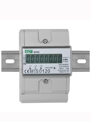KWH meter 3fase 5/80Amp digi MID geijkt 4 module breed, Verzenden, Nieuw