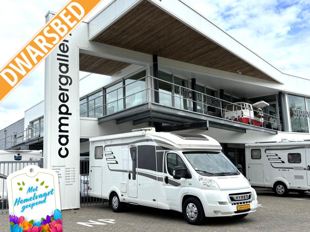 Hymer T 614 CL DWARSBED + HEFBED EURO 5 MAXI CHASSIS, Caravans en Kamperen, Fiat, 7 tot 8 meter, Bedrijf, Hymer