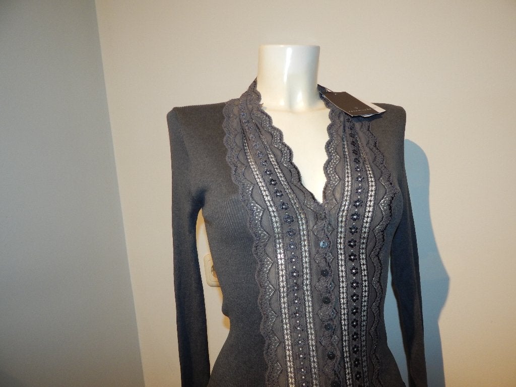 Rosemunde nieuw vestje open gewerkte kant zijde katoen M, Kleding | Dames, Maat 38/40 (M), Verzenden, Nieuw, Rosemunde
