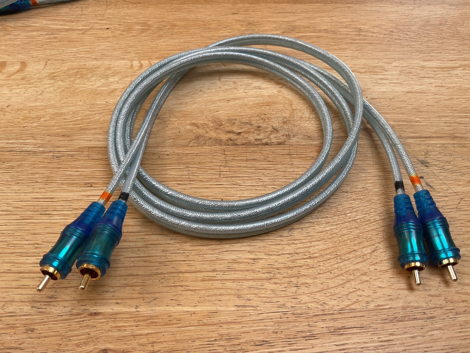 Oehlbach Ice Blue NF stereo rca interlink 200cm, Ophalen of Verzenden, Zo goed als nieuw, Minder dan 2 meter, Interlink-kabel