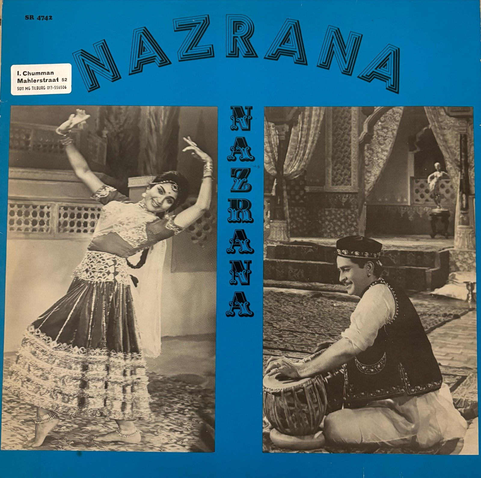 Nazrana LP - Indiase Bollywood Soundtrack Vinyl, Verzenden, Voor 1960, Gebruikt, 12 inch