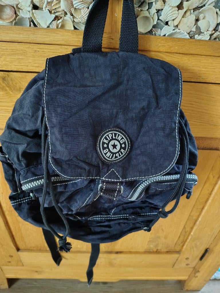 Keurige Kipling rugzak blauw, Ophalen of Verzenden, Zo goed als nieuw
