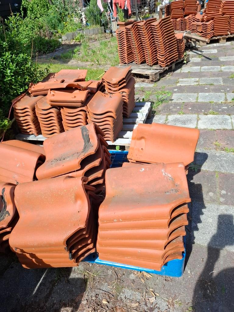 Dakpannen pottelberg oud holle 451 kleur rood 540 stuks, Doe-het-zelf en Verbouw, Dakpannen en Dakbedekking, Steen of Klei, Ophalen of Verzenden