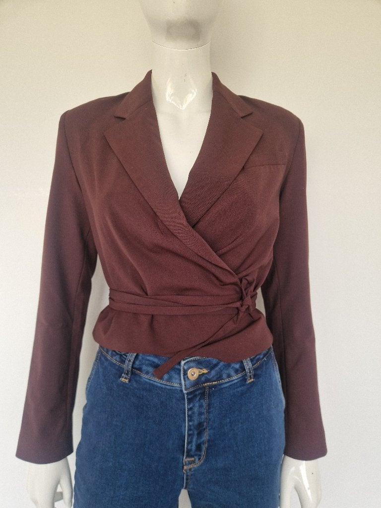 Zara wikkelblazer | Maat XS | Bordeaux |, Overige kleuren, Nijmegen, Zara, Nieuw