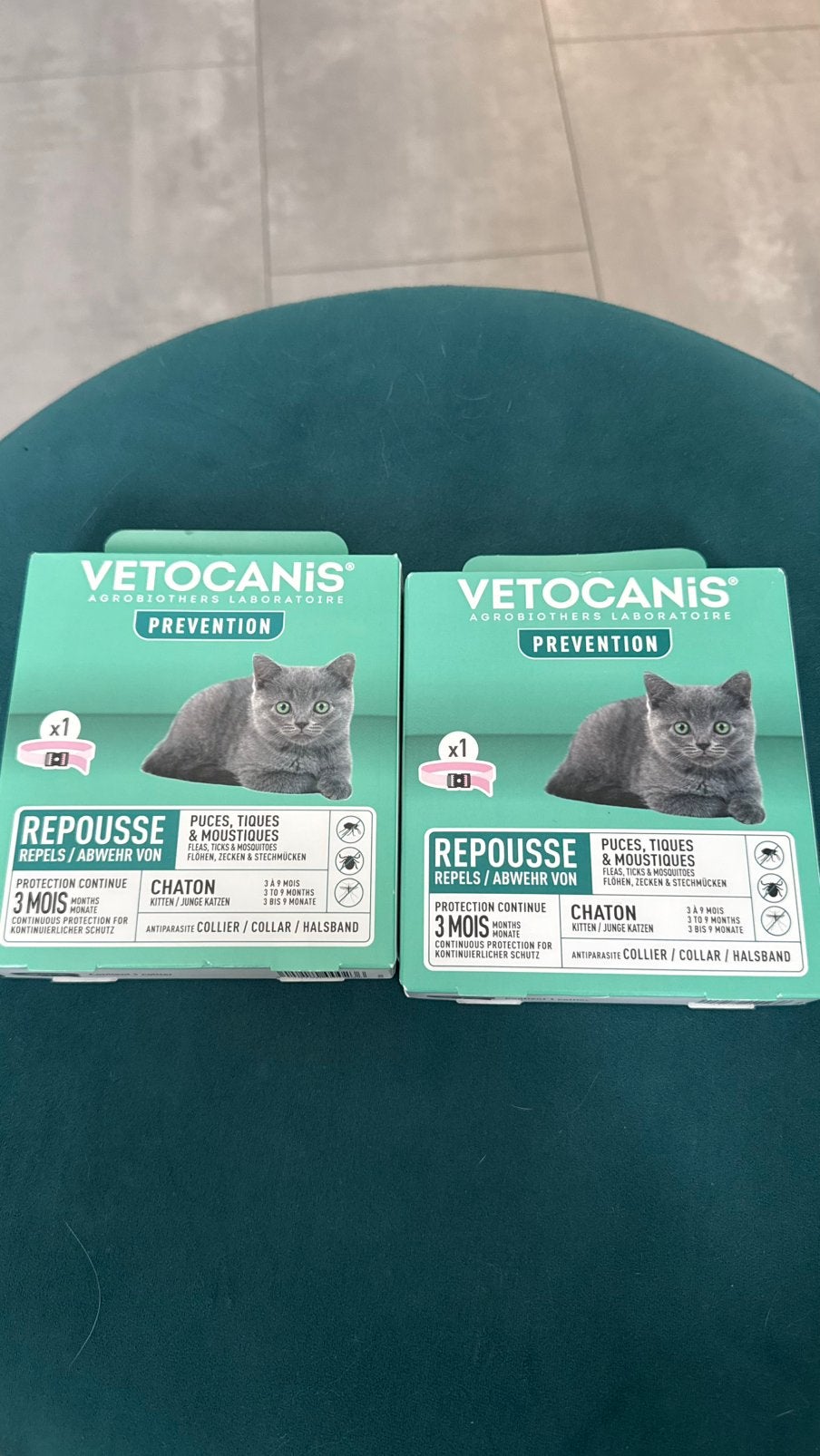 Vetocanis vlooienband kitten tegen teken, muggen, vlooien, Dieren en Toebehoren, Ophalen of Verzenden, Nieuw