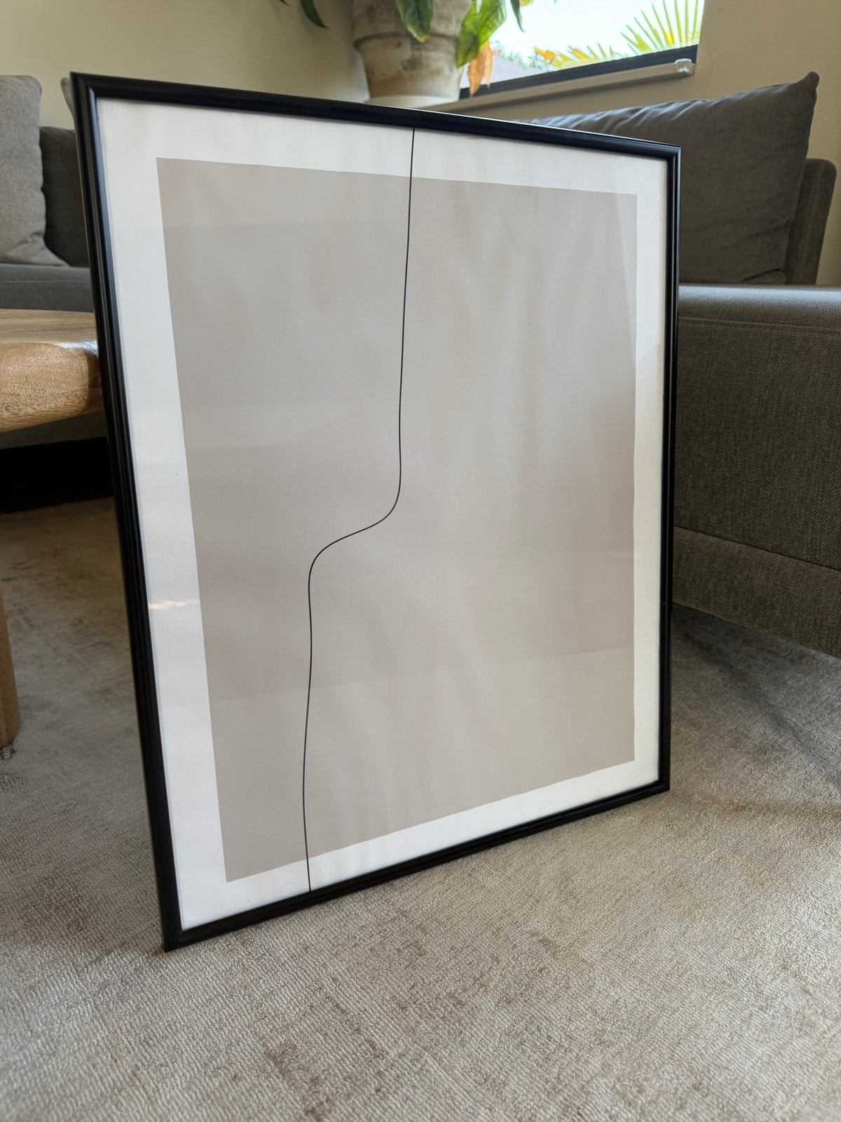 Desenio abstracte poster in lijst - 51x41 cm, Huis en Inrichting, Woonaccessoires | Lijsten, Ophalen, Hout, Posterlijst, Zo goed als nieuw