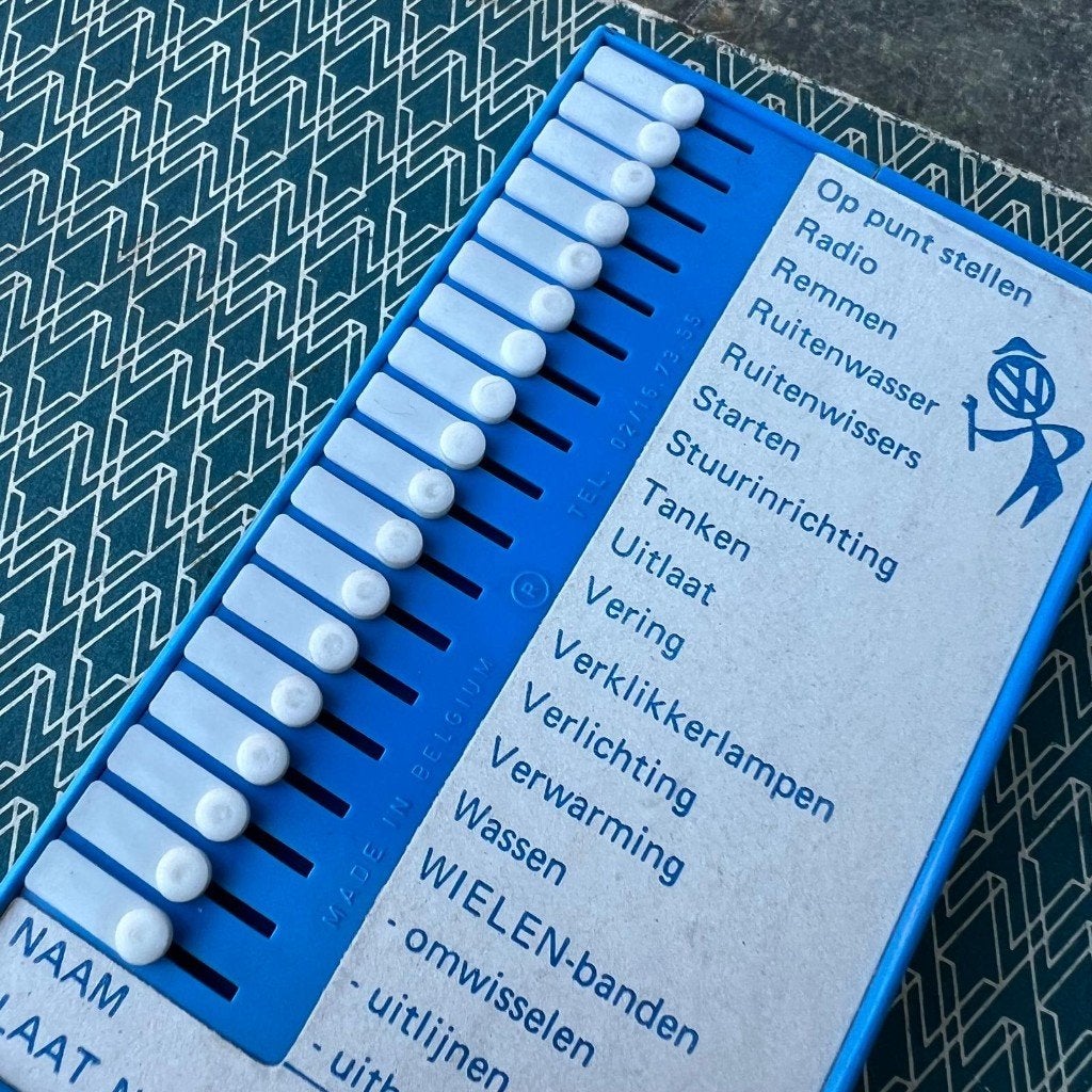 VW Werkplaats indicator kaart BE NOS zeldzaam accessoire, Ophalen of Verzenden, Zo goed als nieuw