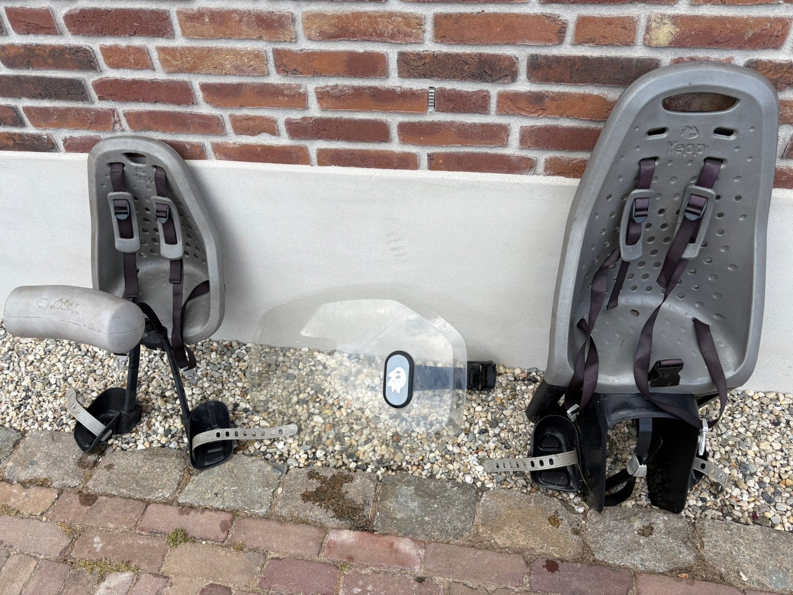 Yepp fietsstoel voor en achter, Ophalen of Verzenden, Gebruikt