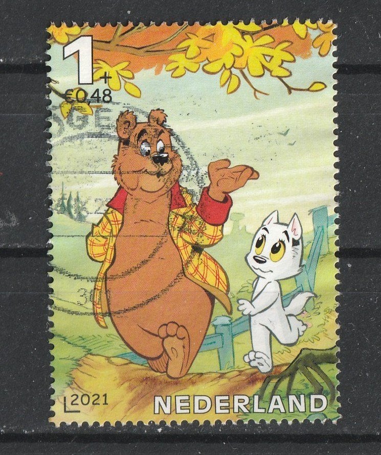 nvph 3975 b Kinderzegel 2021, Postzegels en Munten, Ophalen of Verzenden, Na 1940, Gestempeld