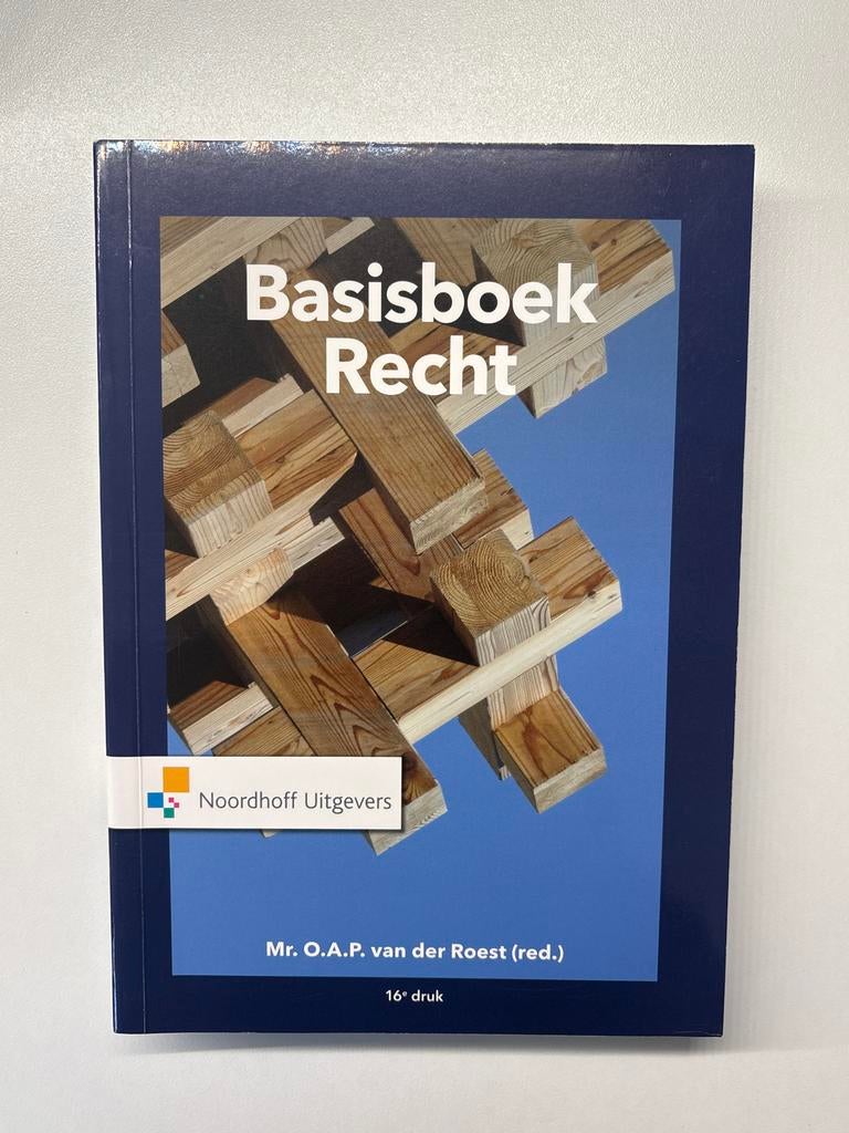 Basisboek Recht - Mr. O.A.P. van der Roest (red.), Ophalen of Verzenden, Gamma, Gelezen, HBO
