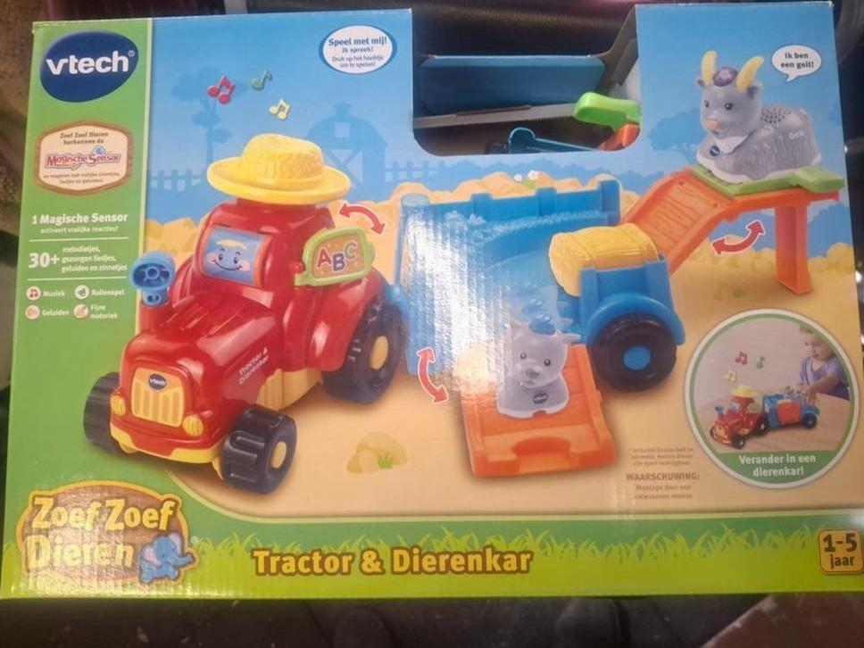 VTech Zoef Zoef Dieren Tractor & Dierenkar (1-5 jaar), Kinderen en Baby's, Speelgoed | Vtech, Ophalen of Verzenden, Zo goed als nieuw