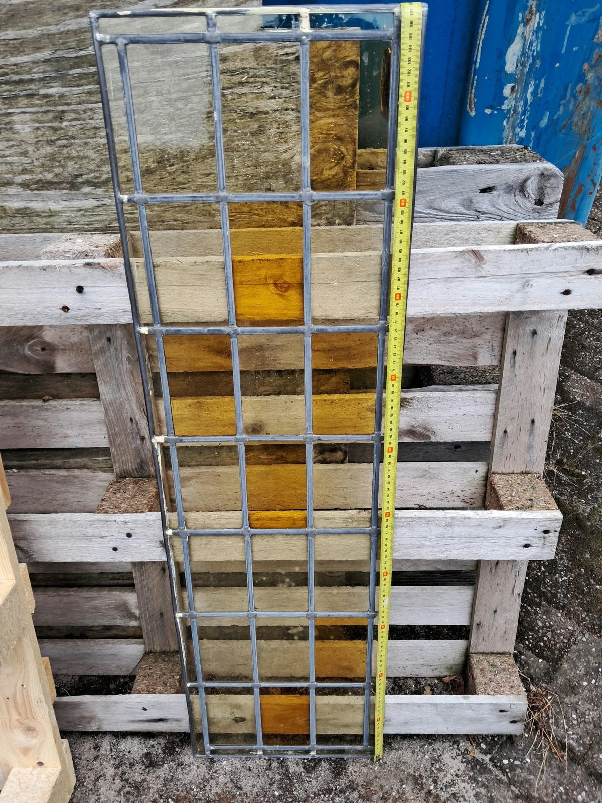 Glas in lood, Doe-het-zelf en Verbouw, Glas en Ramen, Ophalen, Zo goed als nieuw, Glas in lood, Minder dan 80 cm