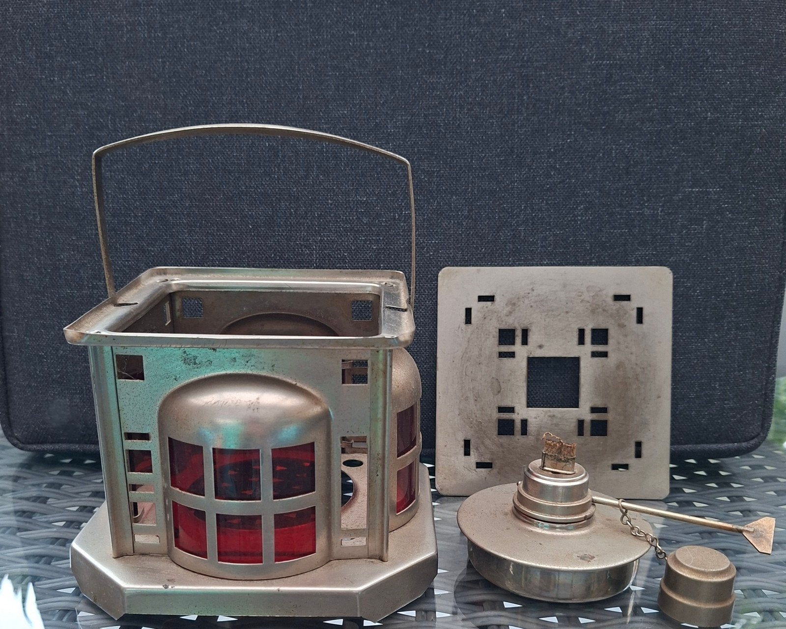 Art Deco theelichtje/rechaud, Ophalen of Verzenden