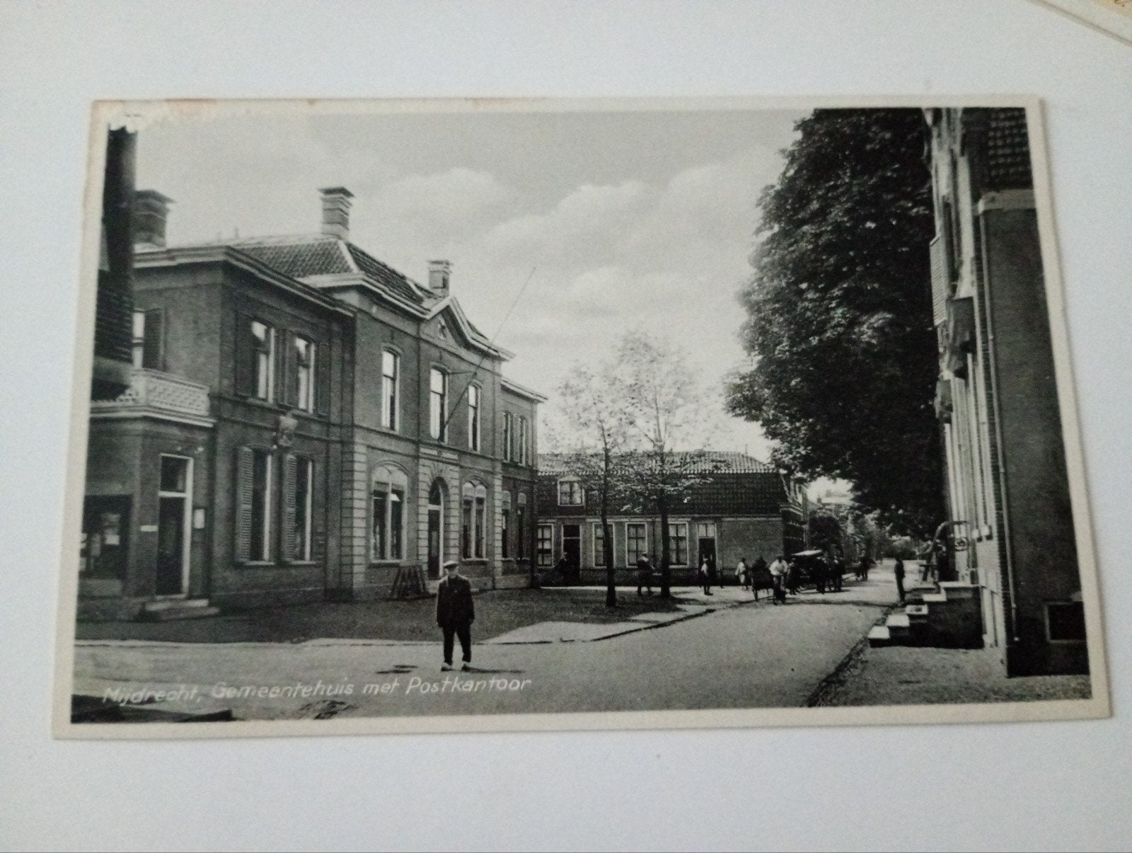 Mijdrecht Gemeentehuis en Postkantoor, Ophalen of Verzenden, 1920 tot 1940, Ongelopen, Utrecht