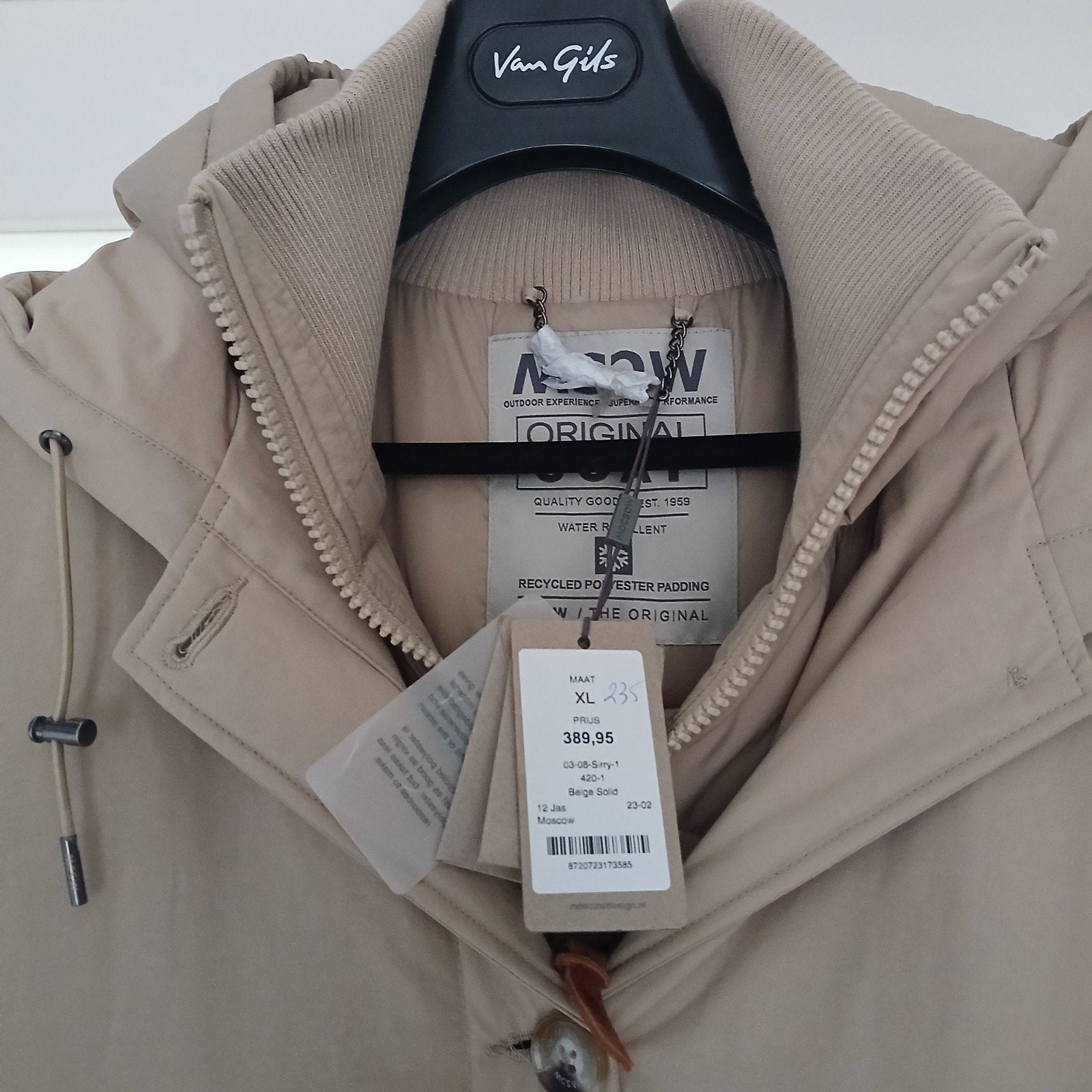 Nieuwe jas Moscow, Beige, Maat 42/44 (L), Nieuw, Ophalen of Verzenden