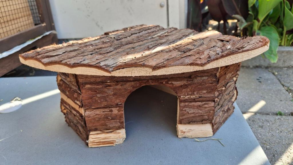 Cavia houten hoekspeelhuis en platformpje, Ophalen of Verzenden, Zo goed als nieuw, Speelgoed