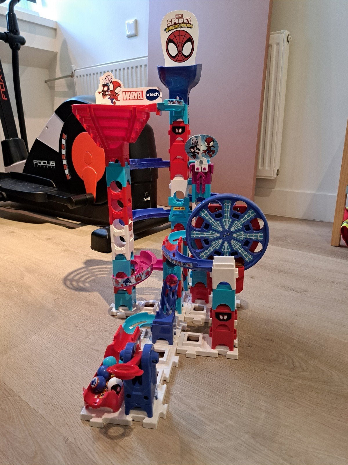 VTech Marble Rush Spidey & His Amazing Friends knikkerbaan, Ophalen, Zo goed als nieuw, 4 tot 6 jaar