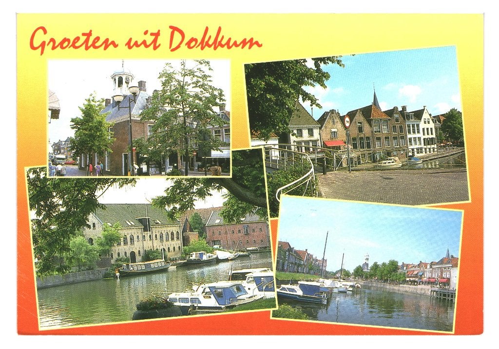 42502 Dokkum Friesland 80+ Gelopen met Postzegel